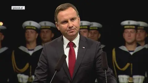 Druga część wystąpienia Andrzeja Dudy na Westerplatte