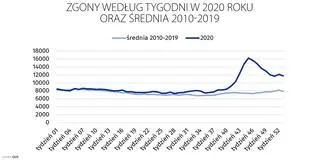 Aktualnie czytasz: Współczynnik zgonów na 100 tysięcy ludności najwyższy od 1951 roku. GUS opublikował wstępne dane za 2020 rok