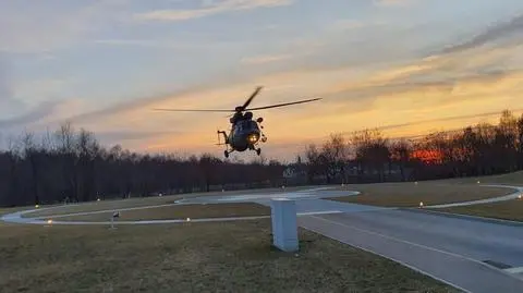 Ranni zostali przywiezieni wojskowym helikopterem medycznym