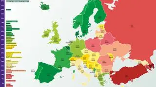 ILGA-Europe Rainbow Ranking 2023. Respect for human rights in Europe
