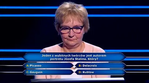 "Milionerzy": pytanie o autora portretu Stalina