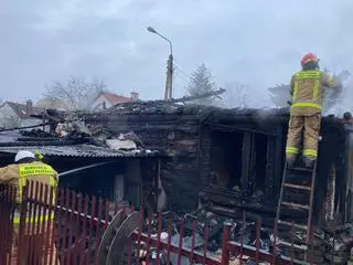 Do pożaru domu doszło w wielkanocny poranek w Skawinie (woj. małopolskie)