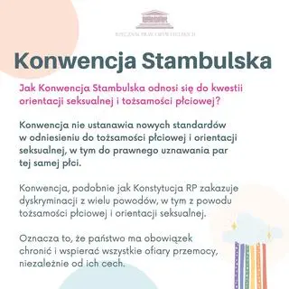 Jak Konwencja Stambulska odnosi się do kwestii orientacji seksualnej i tożsamości płciowej?