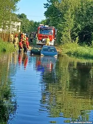 Ucieczkę przed policją zakończył w rzece 