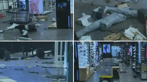 Włamania młodych ludzi do sklepów. Nagrania na żywo i trzy doby aresztowań