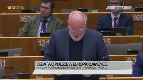 Timmermans: po raz pierwszy naprawdę doszło do dialogu