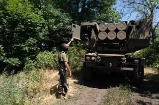 Amerykański system HIMARS na Ukrainie