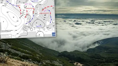 Polskę otuli "welon z atlantyckich chmur"