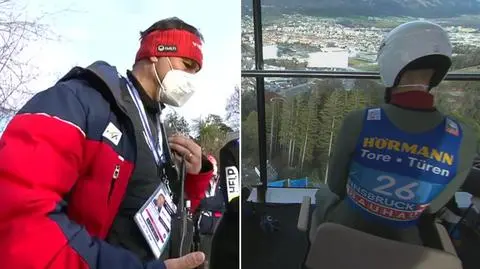 Nerwowe wyczekiwanie Żyły. Miał skakać pierwszy, był gotowy