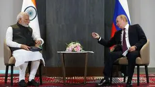 Narendra Modi i Władimir Putin