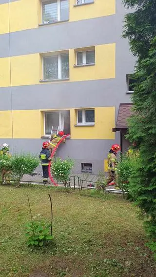 Do pożaru mieszkania doszło w Trzebini