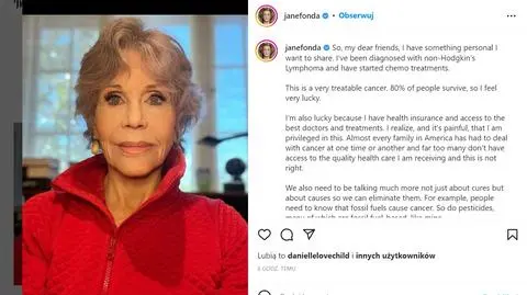 Jane Fonda: jestem chora na raka