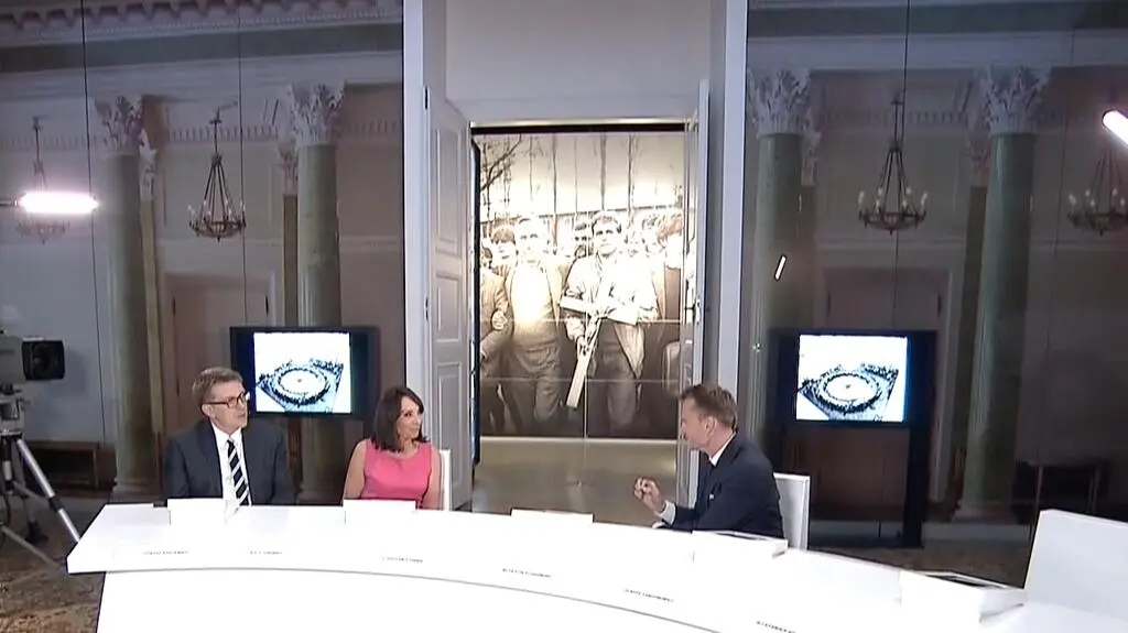 Całość rozmowy z Ewą Ewart i Jackiem Stawiskim o dokumencie My naród