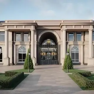 Wjazd do luksusowej rezydencji w pobliżu Gelendżyku