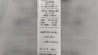 Kierowca, który samochodem przyjechał do sklepu, miał w organizmie ponad cztery promile