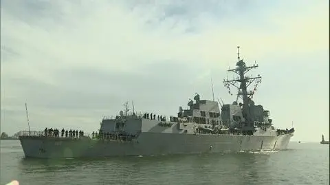 Amerykański niszczyciel w gdyńskim porcie