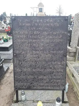 Zaginiona tablica z cmentarza w Blizanowie.
