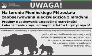 Park ostrzega przed niedźwiedziami