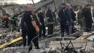 Miejsce ataku sił rosyjskich w wiosce Hroza 