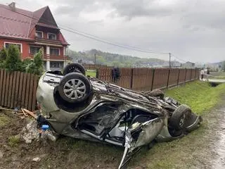 Wypadek w Olszanie w powiecie nowosądeckim