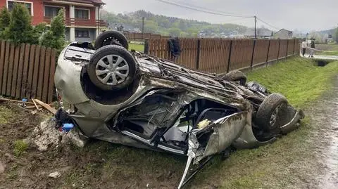 Wypadek w Olszanie w powiecie nowosądeckim