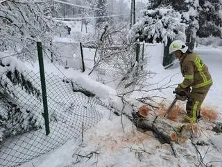 Podkarpaccy strażacy po intensywnych opadach śniegu w ciągu ostatniej doby interweniowali ponad 160 razy 