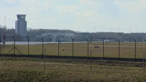 Wieża kontroli lotów na w podkrakowskich Balicach