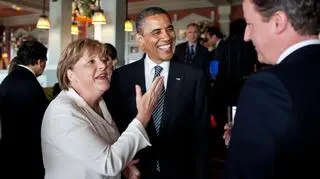 Angela Merkel, Barack Obama i David cameron, 2011