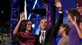 Michelle i Barack z córkami