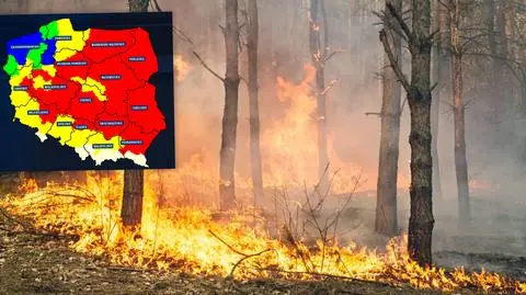 zagrozenia pozary mapa meteo foto