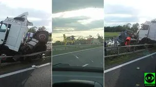 Według policji, w karambolu zginęły trzy osoby - strażacy mówią o jednej ofierze śmiertelnej