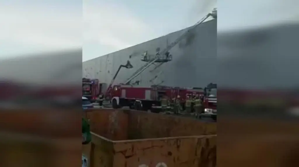 Pożar w zakładach mięsnych w Ujeźdźcu Małym