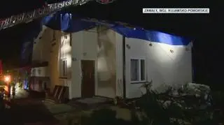 Uszkodzone budynki w woj. kujawsko-pomorskim