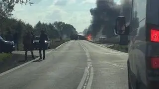 Zderzenie karetki z cysterną