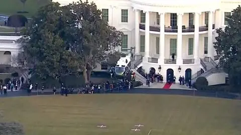 Donald Trump wylądował na Florydzie. Zostawił list dla swojego następcy