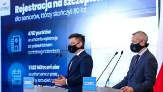 Szef kancelarii Michał Dworczyk i Marek Zagórski, minister w KPRM