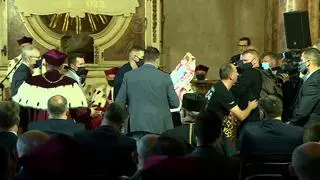Zakłócono wystąpienie premiera we Wrocławiu