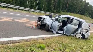 Seat pana Sergiusza po wypadku na S7
