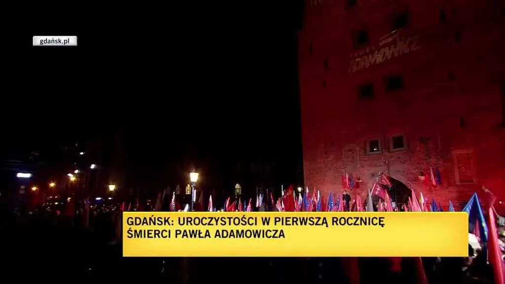 Vigil in memory of Gdańsk Mayor Paweł Adamowicz