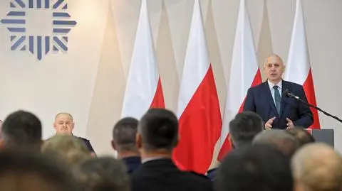 Szef MSWiA podczas spotkania z funkcjonariuszami w garnizonie łódzkim