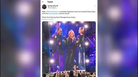 Była pierwsza dama USA zaśpiewała ze Springsteenem