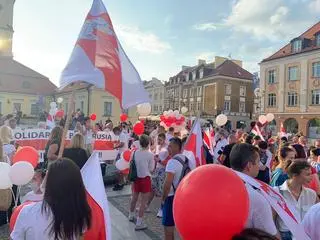 Marsz solidarności z Białorusią w Białymstoku