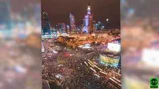 To zdjęcie pokazuje skalę manifestacji