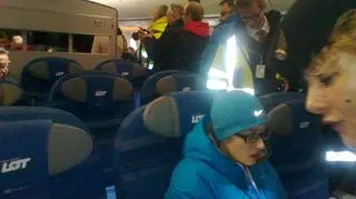 Wiele osób przyszło zobaczyć dreamlinera