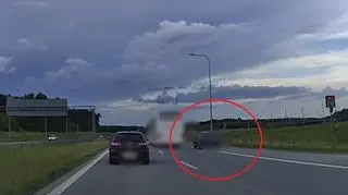 Niebezpieczne wyprzedzanie na autostradzie A1