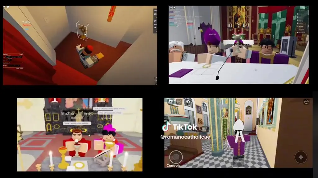 Msze na platformie Roblox