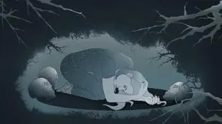 "Z potwornego snu w sen potworniejszy jeszcze". Pobudka w trumnie (Ilustracja: Antonina Długosińska)
