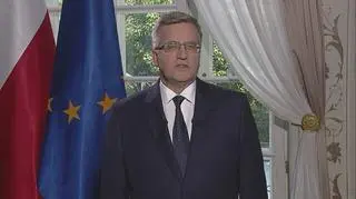 Orędzie prezydenta Bronisława Komorowskiego przed zakończeniem kadencji