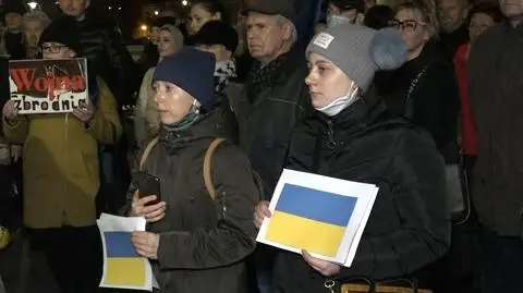 Manifestacje poparcia dla Ukrainy w wielu miastach Polski. "Za wolność naszą i waszą"