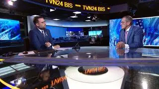 Michał Sznajder and Richard Quest